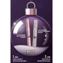Maybelline New York Lash Sensational Sky High Space Diamond - Elmas Işıltılı Maskara & Siyah Maskara Seti