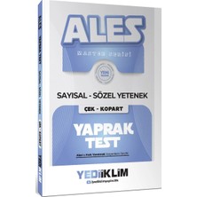 Yediiklim Yayınları 2027 Ales Master Seris Sayısal Sözel Yetenek Çek Kopart Yaprak Test