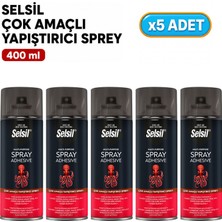Selsil Arge Toptan Çok Amaçlı Yapıştırıcı Sprey 400ML 5 Adet