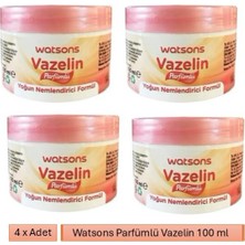 Watsons, Parfümlü Vazelin - 100 ml x 4 Adet
