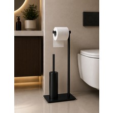 Titanium Design Pirinç Slim Lüx Ayaklı Set (Wc Fırçalık ve Kağıtlık)