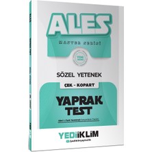 Yediiklim Yayınları 2027 Ales Master Serisi Sözel Yetenek Çek Kopart Yaprak Test
