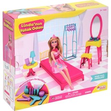 Nur Store 03669 Linda'nın Yatak Odası Oyun Seti -Dede