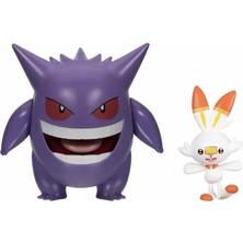 Nur Store Pok PKW2548 Pokemon Battle 2li Figür - Gengar Scorbunny