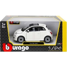 Nur Store 22106 Burago 1:24 Fiat 500 2007 Model Araba