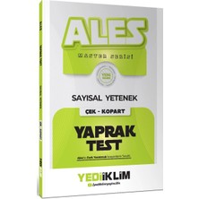 Yediiklim Yayınları 2027 Ales Master Seris Sayısal Yetenek Çek Kopart Yaprak Test