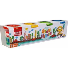Nur Store 0915 Crafy 4'lü Oyun Hamuru 560 Gr.