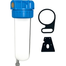 Enessu 10"-2" Alttan Tahliyeli Daire Girişi Su Arıtma 10" Filtre Kabı