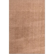 Rugzella Vizon Taupe Düz Renk Modern Yumuşak Peluş Dokuma Halı