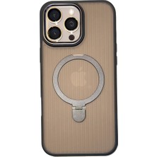 Wonew Ring Mate iPhone 16 Magsafe Siyah Kılıf
