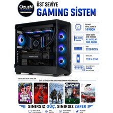 Özlen XXL28 İ9 14900K RX 9070 XT 16GB 32GB DDR5 RAM 1TB M.2 SSD Üst Seviye Oyuncu Bilgisayarı