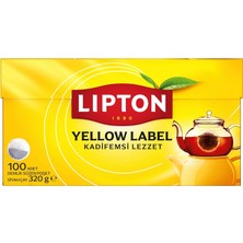 TeknoKapsül Lipton Yellow Label Demlik Poşet Çay, 100'LÜ, 320G