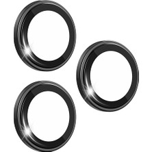 iPhone 18 Pro Max Wiwu LG-003 Lens Guard Çizilmeye Karşı Dayanıklı Safir Kamera Lens Koruyucu Siyah