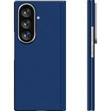 Galaxy Z Fold 8 Ultra Uyumlu Kılıf M-Safe Şarj Özellikli Zore Paris Zerre Sert Pc Kapak Lacivert