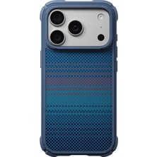 iPhone 18 Pro Kılıf M-Safeli Pitaka Tactile Woven Sunset-Moonrise Aramid Serisi Cairn Kapak Lacivert