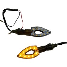 Falcon LED Sinyal Üçgen Sinyal Boşluklu Model Sarı Tk