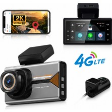 Blackbird Game Center Harvox 2k Pro Akıllı Araç Kamerası - 4g Sım Kartlı, Çift Kameralı, Gps Takip & 24 Saat Park Modu