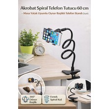 Mikasso 2 Adet Vantuzlu Araç Içi Telefon Tutucu Aparat, Döner Stantlı ve Güçlü Yapışma Özelliği Beyaz Cam