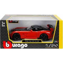 Nur Store 22114 Burago 1:24 Dodge Viper Srt 10 Acr Model Araba