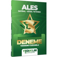 Yediiklim Yayınları 2027 Ales Sayısal Sözel Yetenek Tamamı Çözümlü 3 Yıldız Deneme