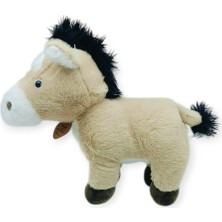 Nur Store Peluş Hayvanlar Sesli 30 cm At - Bej - 1 Adet