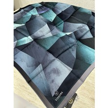 Vissona Twill Ipek Eşarp Petrol
