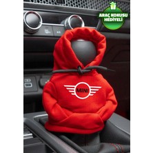 Mikasso Mini Cooper Logo Kırmızı Vites Hoodie Araç Vites Kıyafeti Vites Poları Oto Aksesuarı Vites Topuzu