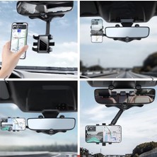 Mikasso Magnetik Araç Telefon Tutucu Go Des GD-HD938 Teleskopik Tasarım 360 Derece Dönebilen Vantuzlu Siyah