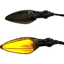 Falcon LED Sinyal Damla Model Kayarlı Sarı Tk