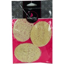 Nur Store Doğal Kabak Lifli Peeling Oval Yüz Pedi Kese 3 Adet 9x7 cm