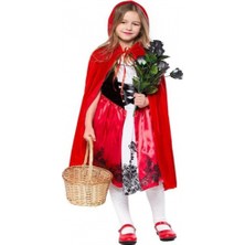 Nur Store Kırmızı Başlıklı Kız Şapkalı Pelerin 90 cm
