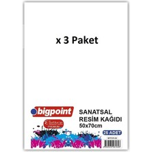 Bigpoint Sanatsal Resim Kağıdı 135 Gram 50X70CM - 10 Yaprak x 3 Paket