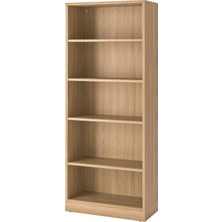 IKEA Modern Kahverengi Kitaplık 82X37X201 cm - Salon Çalışma Odası Kaliteli Dolap - Şık Depolama