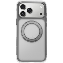 iPhone 18 Pro Max Kılıf Wiwu AG-203 Aeroguard Ultra Serisi M-Safeli Airbag Standlı Kapak Gri