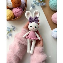 Yenidoğan Hediyesi Amigurumi Uyku Arkadaşı Tavşan (El Örgüsüdür)