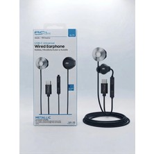 Acl Aura Akse Usb-C Metalik Kulak Içi Kablolu Kulaklık - Mikrofonlu, Örgülü Kablo, 1.2m