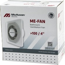 MUTLUSAN-001 211 000 100 00 00 Me-Fan 1004&QUOT;BANYO Tuvalet Havalandırma Aspiratörü 12W 2450RPM
