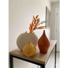 Migo Home Seramik Vazo Üçlü Set