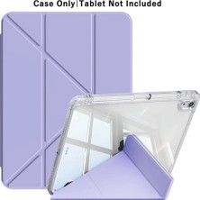 GoGoPlus Ipad 11 A16 2025/2026 10. Nesil 10.9 Kılıf Katlanır Kalem Bölmeli Tri Folding Standlı Uyku Modlu Kapaklı Kılıf