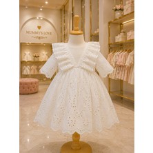 Mummys Love Kız Bebek 4'lü Mevlüt&özel Gün Seti - %100 Pamuk - Ekru
