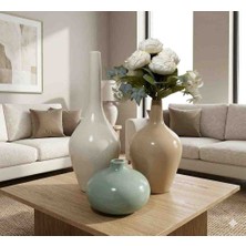 Migo Home Seramik Vazo Üçlü Set