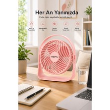 Blackbird Game Center Hepu HP-F11 Masaüstü Mini Vantilatör - 3 Kademeli Şarjlı Taşınabilir Masa Fanı