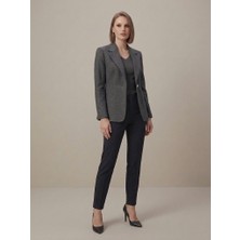 Ekol Cep Detaylı Tek Düğme Blazer Ceket 4201