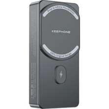 TeknoKapsül Keephone PB37 Magcube 10.000 Mah Type-C 20W Pd Magsafe Destekli Powerbank - Koyu Gri
