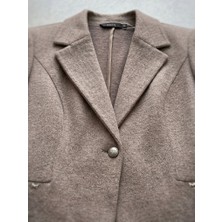 Ekol Cep Detaylı Tek Düğme Blazer Ceket 4201