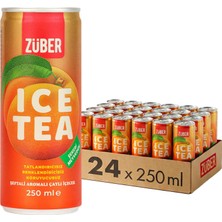 TeknoKapsül Züber Ice Tea Şeftali 250ML x 24 Adet