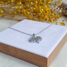 Eos Kolektif Silver Hayat Ağacı Zirkon Taşlı Paslanmaz Çelik Kolye