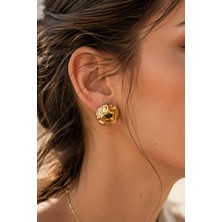 Solène Mars  Rose Gold Altın Kaplama Çelik Küpe