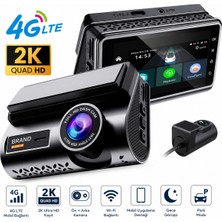 Blackbird Game Center Harvox 2k Max Akıllı Araç Kamerası Ön 2k Arka Full Hd Sim Kartlı 4g Bağlantılı Çift Yönlü Ses G-Sensör