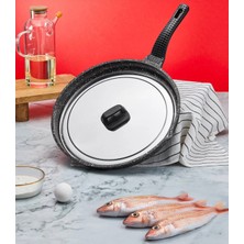 Taç Döküm Granit Balık Tavası 34 cm